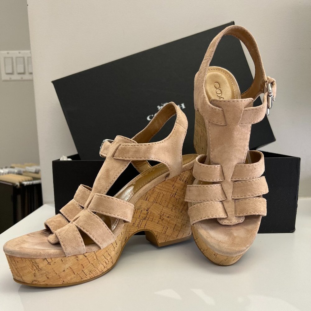 Coach Kennedy Lux Beachwood Wedges
